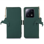 For Xiaomi 14 Case RFID Blocking Wallet Phone Stand Cover