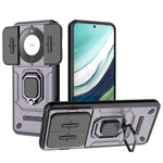 For Huawei Mate 60 Case Kickstand Shockproof Phone Cover with Slide Lens Guard