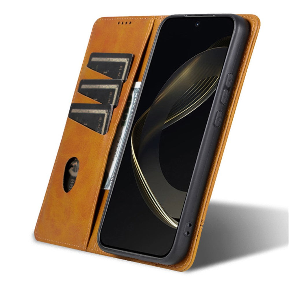 AZNS For Xiaomi Redmi Note 13 Pro+ 5G Case Cowhide Texture Leather Wallet Cover