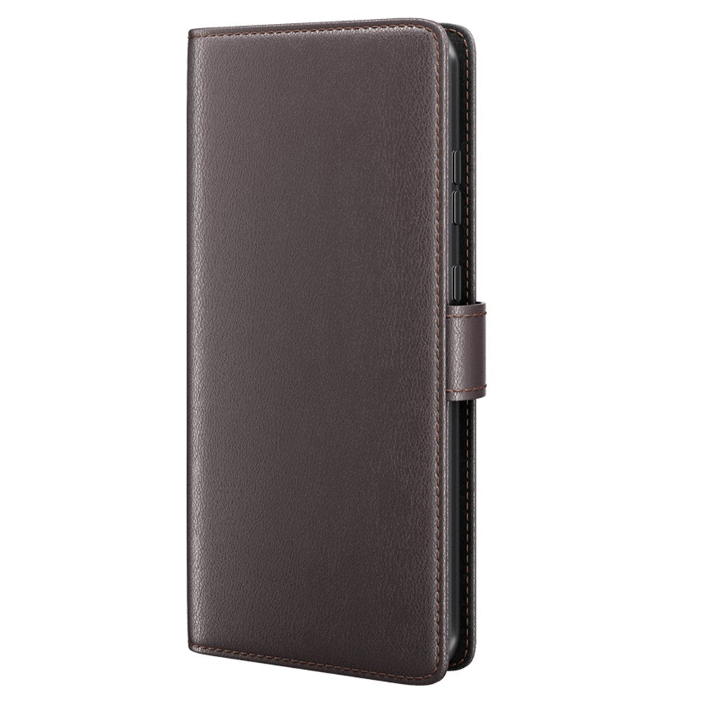 For Samsung Galaxy S23 FE Case Genuine Split Leather Phone Cover with Wallet Stand