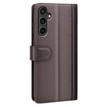 For Samsung Galaxy S23 FE Case Genuine Split Leather Phone Cover with Wallet Stand