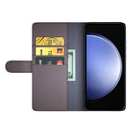For Samsung Galaxy S23 FE Case Genuine Split Leather Phone Cover with Wallet Stand