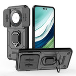 For Huawei Mate 60 Pro Case Kickstand Shockproof Phone Cover with Slide Lens Guard