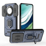 For Huawei Mate 60 Pro Case Kickstand Shockproof Phone Cover with Slide Lens Guard