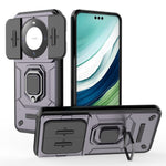 For Huawei Mate 60 Pro Case Kickstand Shockproof Phone Cover with Slide Lens Guard