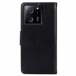 Xiaomi Redmi K60 Ultra / 13T / 13T Pro Texturerat PU-läder plånboksfodral i stativ