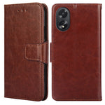 For OPPO A38 4G / A18 4G Case Anti-scratch TPU+PU Leather Wallet Stand Cell Phone Cover