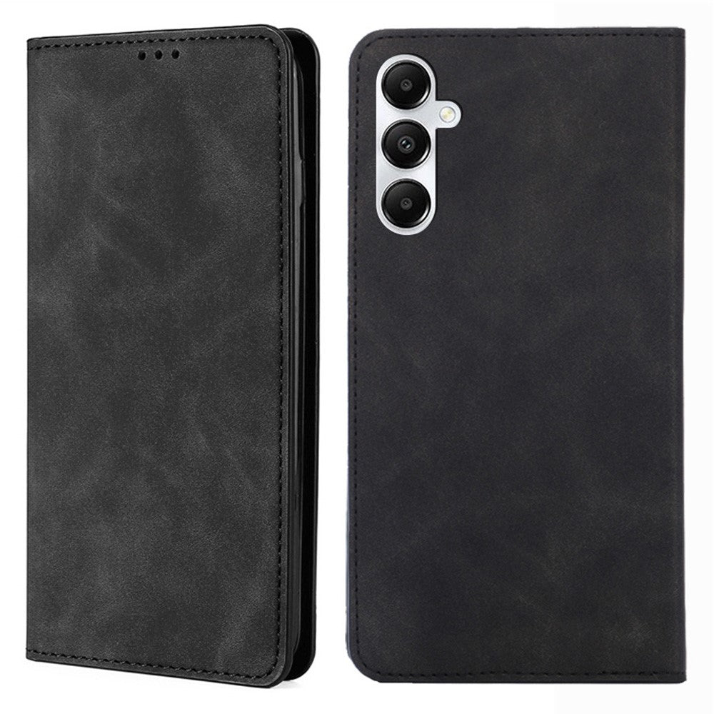 Til Samsung Galaxy A05s 4G Cover Skin-touch PU-læder Flip Stand Smart Phone Cover med kortpladser
