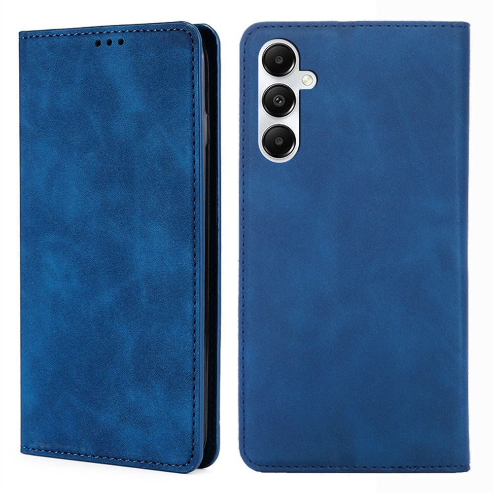 Til Samsung Galaxy A05s 4G Cover Skin-touch PU-læder Flip Stand Smart Phone Cover med kortpladser