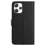 HT06 För Xiaomi Redmi 12 4G / 5G (Global) / Poco M6 Pro 5G Skal Rombiskt Präglat Läderfodral