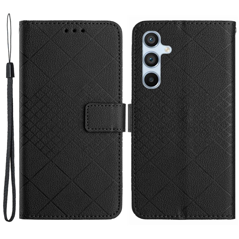 HT06 For Samsung Galaxy A25 5G (Global) (161.0 x 76.5 x 8.3mm) 3D Case Leather Phone Cover with Wallet Stand