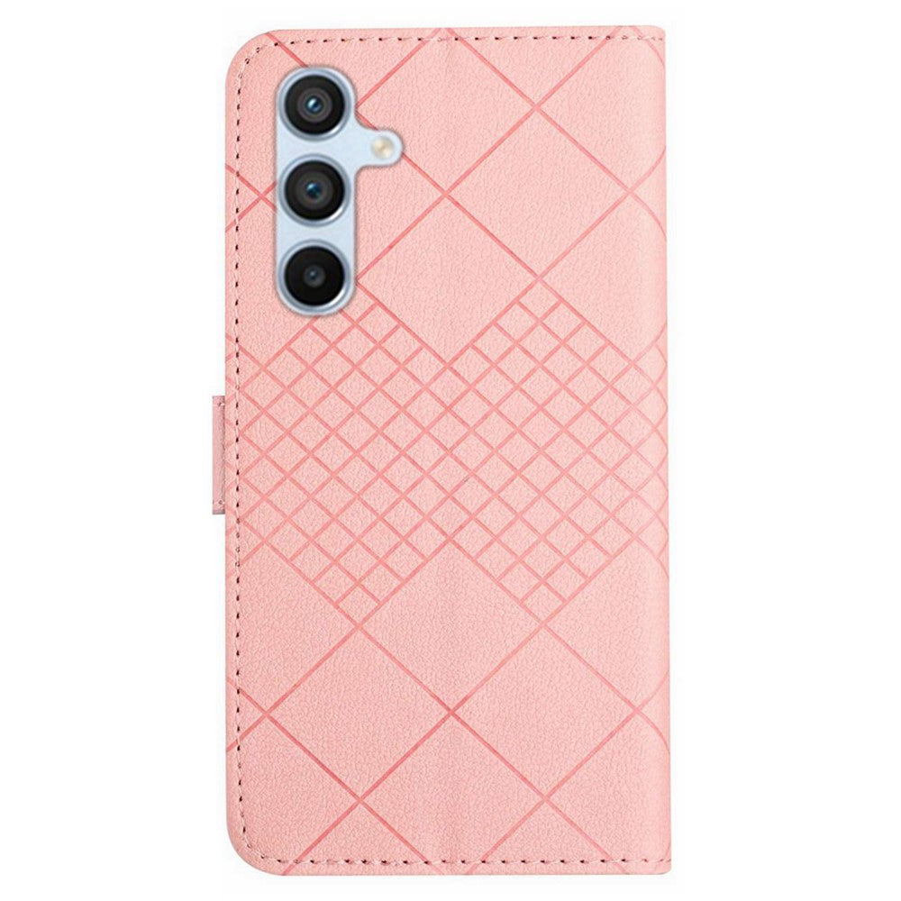 HT06 For Samsung Galaxy A15 5G Leather Case Lychee Texture Phone Wallet Cover