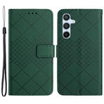 HT06 For Samsung Galaxy S24 Case Litchi Texture Stand Phone Wallet Cover