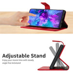 HT06 Til Samsung Galaxy A34 5G Stødsikkert Cover Litchi Tekstur PU Læder Pung Telefon Cover