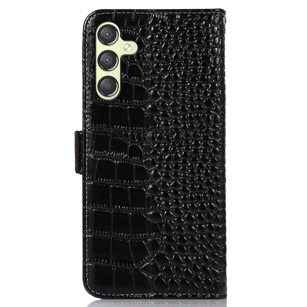 Til Samsung Galaxy A25 5G (Global) (161.0 x 76.5 x 8.3mm) Etui RFID Blokerende Pung Flip Telefoncover