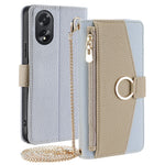 For Oppo A38 4G / A18 4G Case Wallet Leather Crossbody Phone Cover with Makeup Mirror
