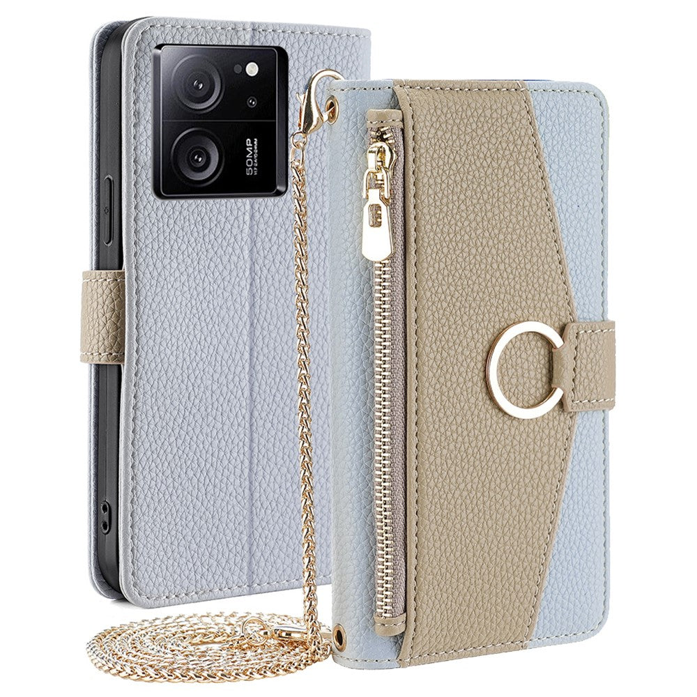 Xiaomi Redmi K60 Ultra / 13T / 13T Pro Skal PU Läder Flip Sminkspegel Mobilskal