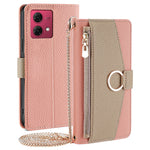 Til Motorola Moto G84 5G Etui PU Læder Stand Crossbody Pung Telefoncover
