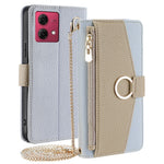 Til Motorola Moto G84 5G Etui PU Læder Stand Crossbody Pung Telefoncover