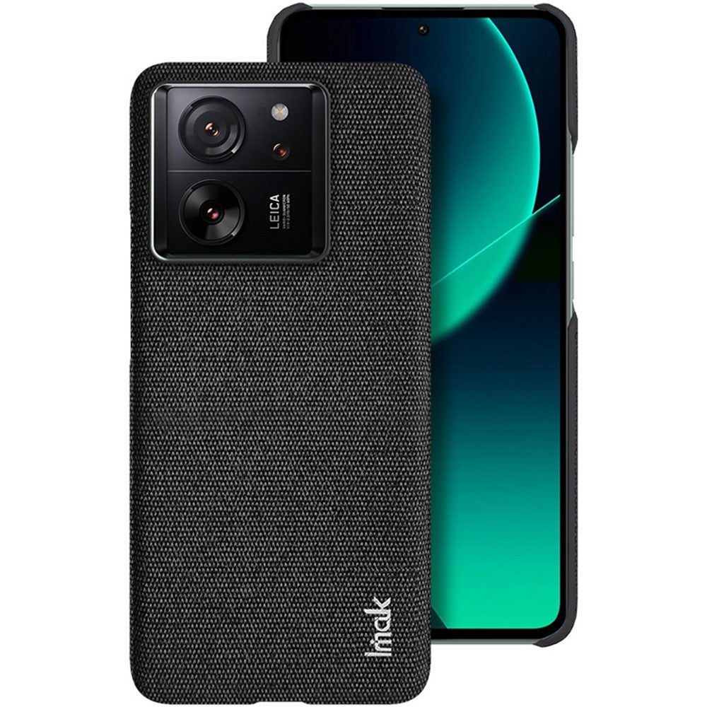 IMAK Ruiyi Series for Xiaomi 13T / 13T Pro Case Cloth Texture PU Leather+PC Phone Cover
