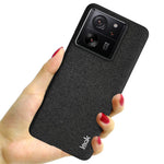 IMAK Ruiyi Series for Xiaomi 13T / 13T Pro Case Cloth Texture PU Leather+PC Phone Cover