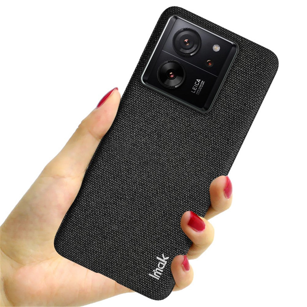 IMAK Ruiyi Series for Xiaomi 13T / 13T Pro Case Cloth Texture PU Leather+PC Phone Cover