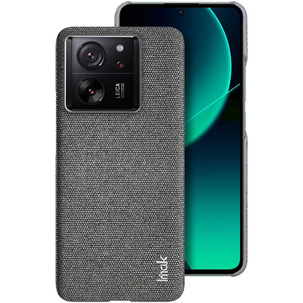 IMAK Ruiyi Series for Xiaomi 13T / 13T Pro Case Cloth Texture PU Leather+PC Phone Cover