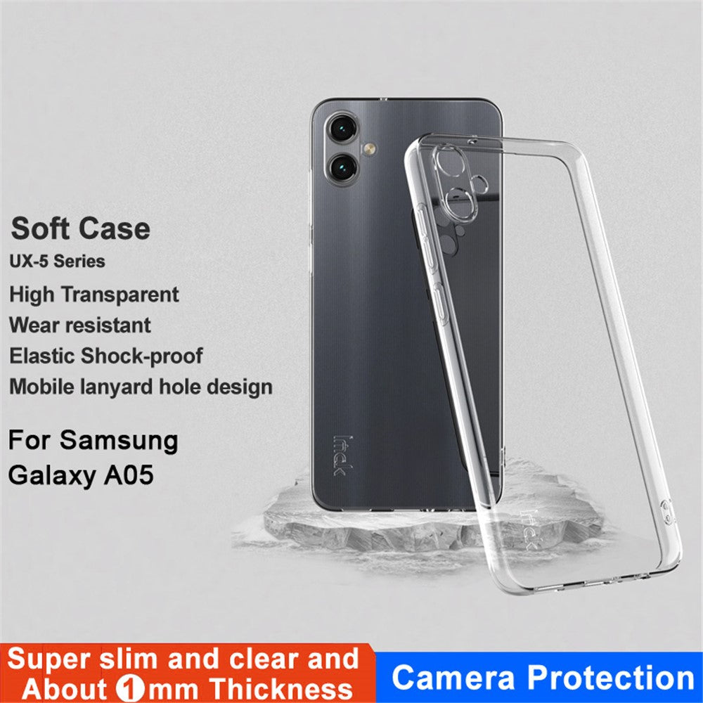 IMAK UX-5 Series for Samsung Galaxy A05 4G Case Clear Slim Style Scratch-resistant TPU Phone Cover
