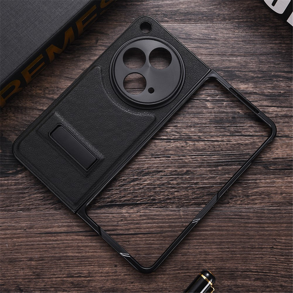 For Oppo Find N3 5G / OnePlus Open Case PU Leather Coated Hard PC Protective Phone Cover