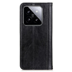 For Xiaomi 14 Case Litchi Texture Split Leather Cover with Wallet Stand