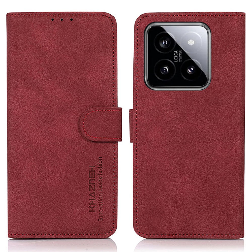 KHAZNEH For Xiaomi 14 Pro Case Anti-scratch Phone Wallet Cover