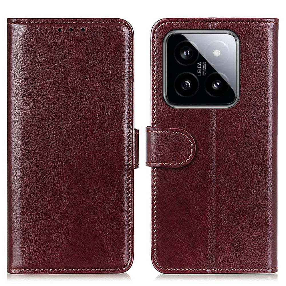 For Xiaomi 14 Pro Leather Case Wallet Stand Shockproof Phone Cover