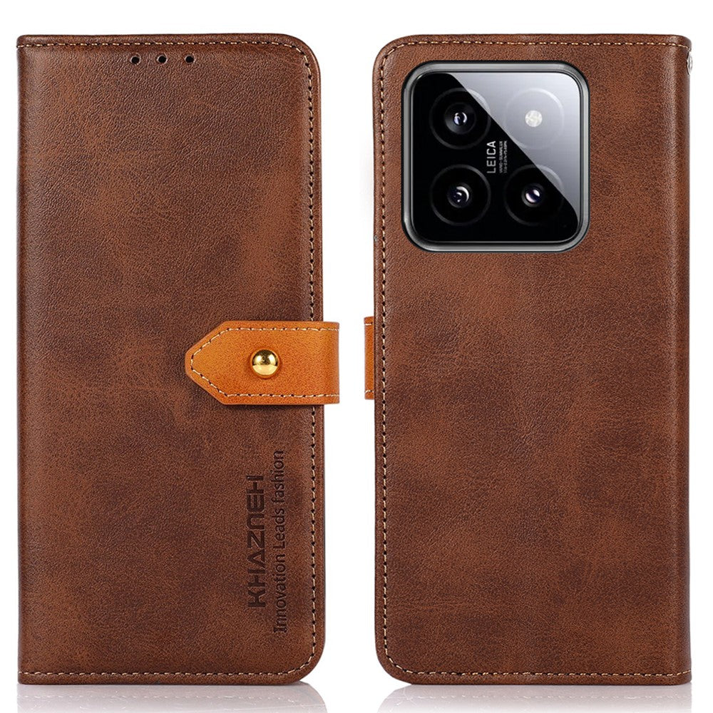 KHAZNEH För Xiaomi 14 Pro Plånboksfodral med Fullt Skyddande mobilfodral