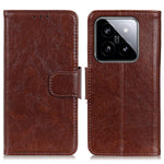 For Xiaomi 14 Pro Case Nappa Texture Wallet Split Leather Phone Cover