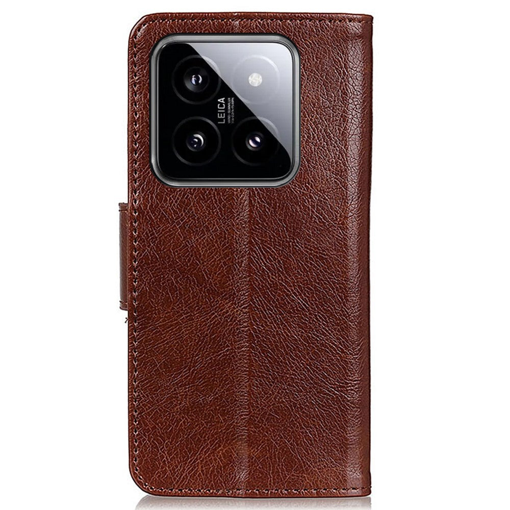 For Xiaomi 14 Case Split Leather Mobile Phone Stand Wallet Cover