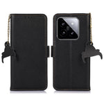 For Xiaomi 14 Pro Case RFID Blocking Litchi Texture Wallet Phone Cover