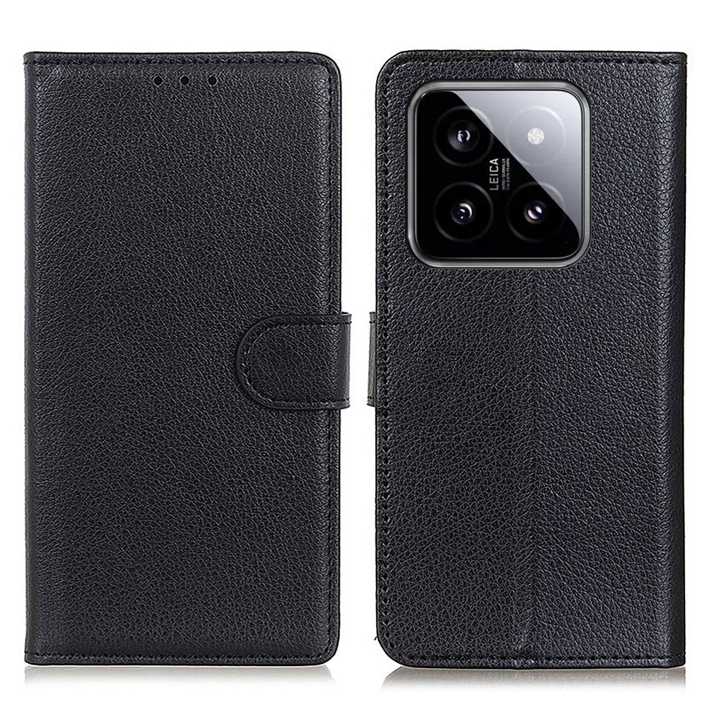 For Xiaomi 14 Pro Case Litchi Texture Wallet Leather Flip Phone Cover