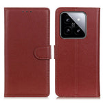 For Xiaomi 14 Pro Case Litchi Texture Wallet Leather Flip Phone Cover