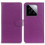 For Xiaomi 14 Pro Case Litchi Texture Wallet Leather Flip Phone Cover