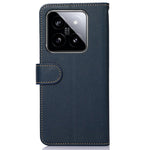 KHAZNEH For Xiaomi 14 Pro Case RFID Blocking Litchi Texture Wallet Phone Cover