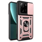 Xiaomi Redmi K60 Ultra / 13T / 13T Pro-skal PC+TPU Stativ mobilskal + Skjutbart Linsskydd