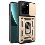 Xiaomi Redmi K60 Ultra / 13T / 13T Pro-skal PC+TPU Stativ mobilskal + Skjutbart Linsskydd