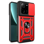 Xiaomi Redmi K60 Ultra / 13T / 13T Pro-skal PC+TPU Stativ mobilskal + Skjutbart Linsskydd