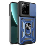 Xiaomi Redmi K60 Ultra / 13T / 13T Pro-skal PC+TPU Stativ mobilskal + Skjutbart Linsskydd