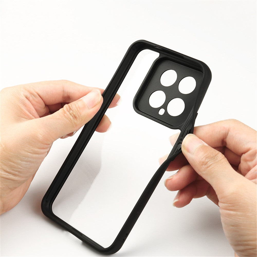 For Xiaomi 14 Case Dustproof Cell Phone Shell TPU + PC HD Clear Mobile Phone Cover