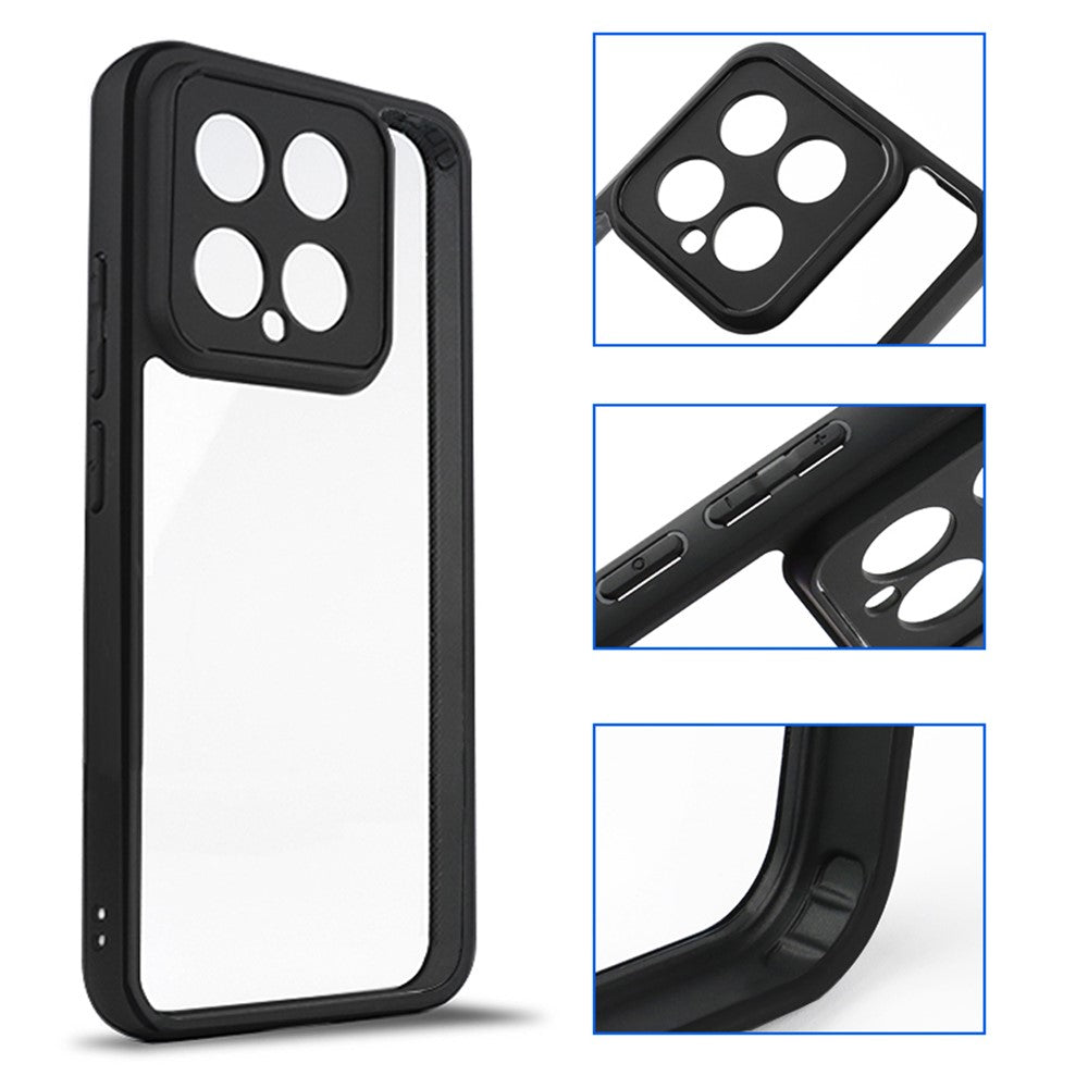 For Xiaomi 14 Case Dustproof Cell Phone Shell TPU + PC HD Clear Mobile Phone Cover