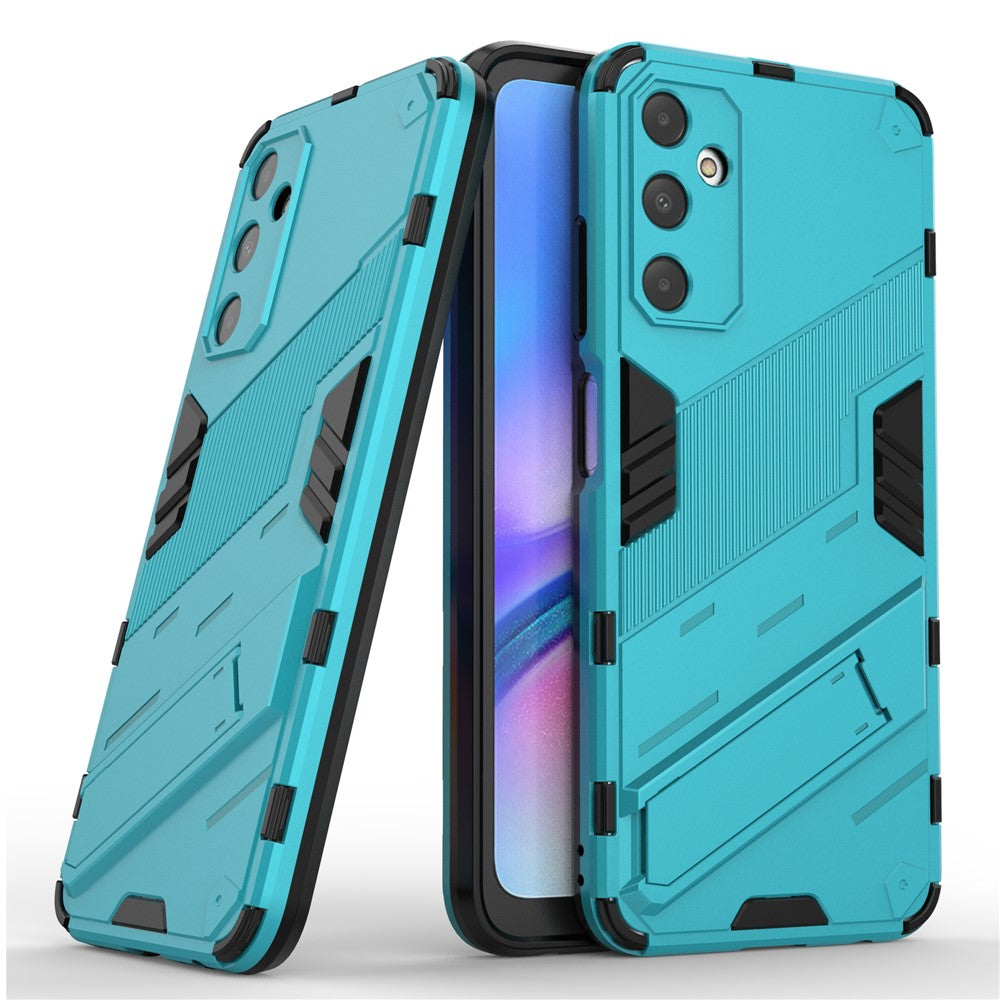 Til Samsung Galaxy A05s 4G Cover Ridsefrit PC+TPU Telefoncover med Støttefod