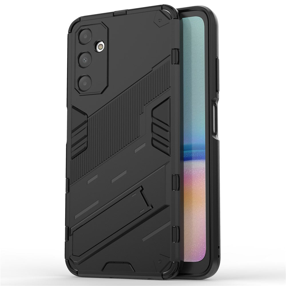 Til Samsung Galaxy A05s 4G Cover Ridsefrit PC+TPU Telefoncover med Støttefod