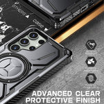 Samsung Galaxy S21 Ultra 5G-skal PC+TPU magnetiskt stativfodral
