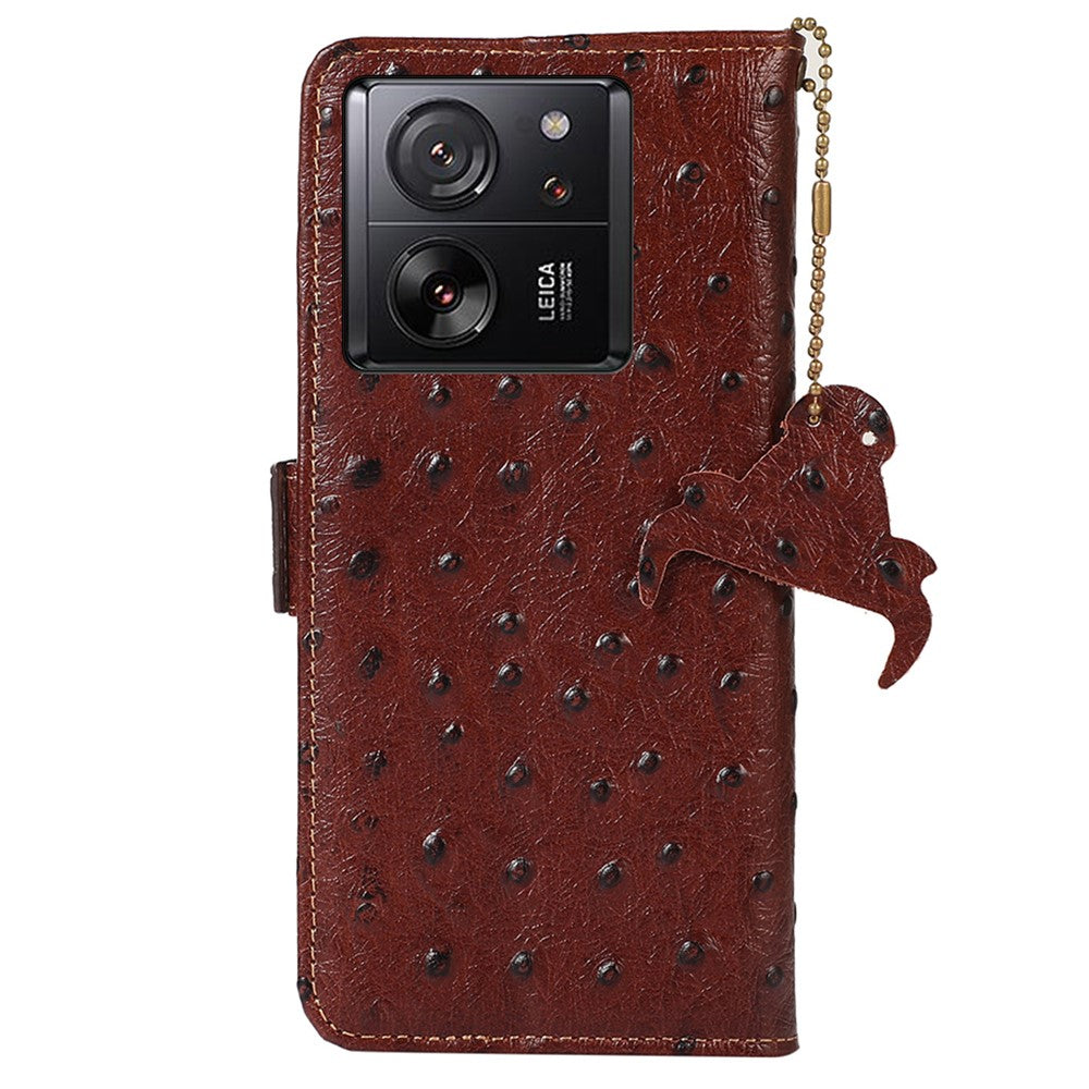 For Xiaomi 13T / 13T Pro / Redmi K60 Ultra Case Genuine Cow Leather RFID Blocking Phone Cover